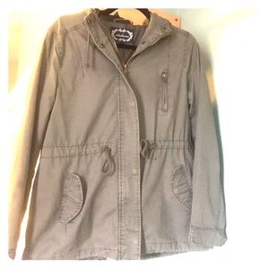 Olive green field jacket